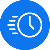 Icon of a clock ticking.