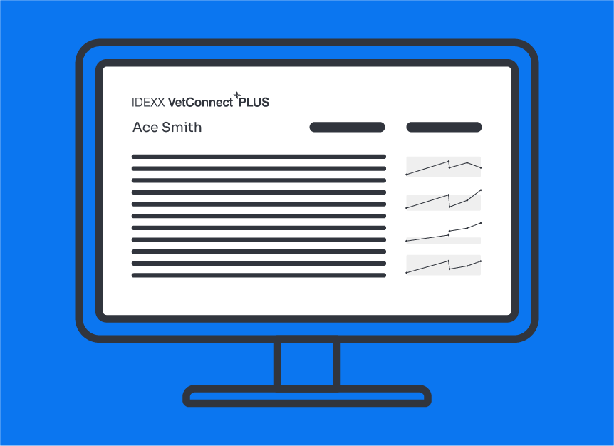 Viewing your Catalyst One veterinary chemistry analyzer results in VetConnect Plus.