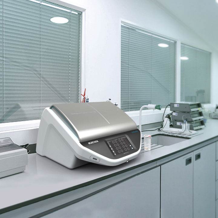 Tecta B16 analyzer on lab counter.