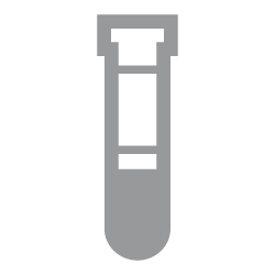 Gray test tube icon