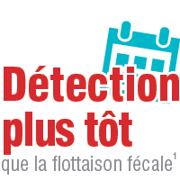 Détection plus tôt que la flottaison fécale.