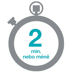 stopwatch: 2 min. nebo mene.