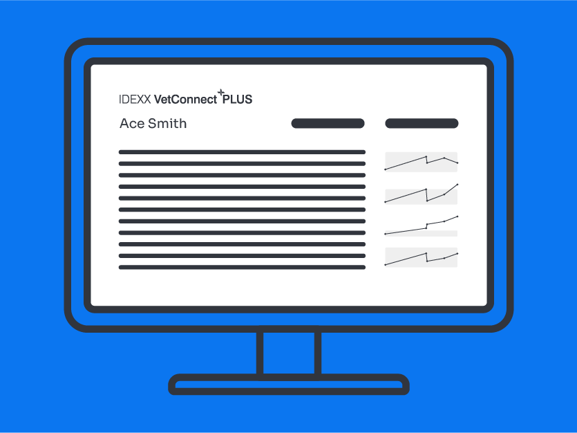 Viewing your Catalyst One veterinary chemistry analyzer results in VetConnect Plus.