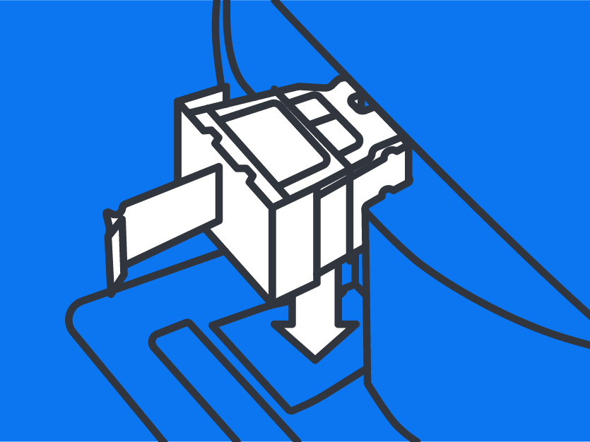 Inserting a CLIP into a Catalyst One veterinary chemistry analyzer.