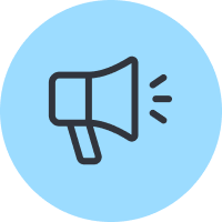 Icon of a speakerphone.