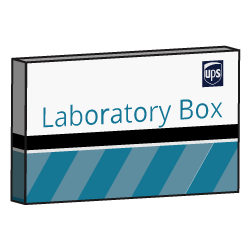 illustration of IDEXX Bovine Laboratory Services box for courier service