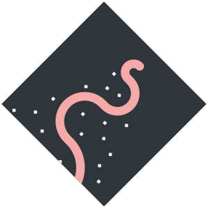 Graphic of worm.