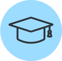 Icon of an academic cap.