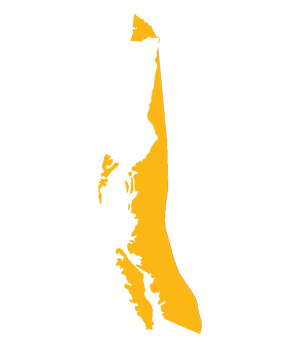 map of coastal northwest.