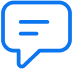 Speech bubble icon.