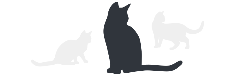 Graphic representing 1 in 3 cats.