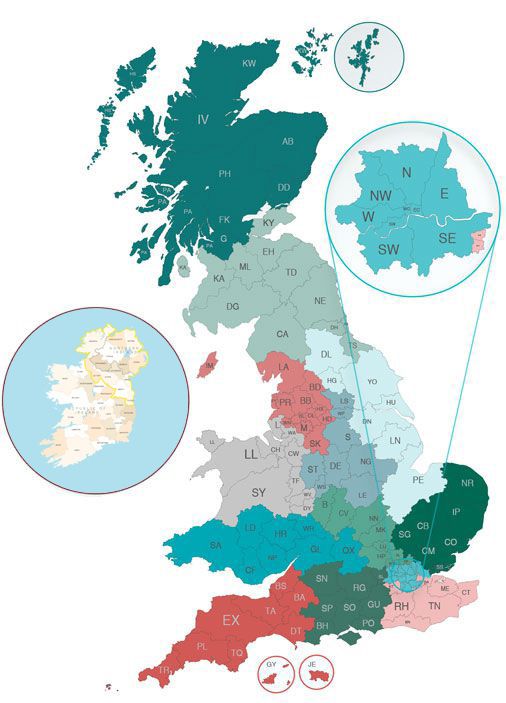 UK vdc map.
