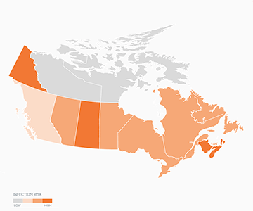 Canada CAPC map.