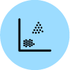 Flow cytometry icon.